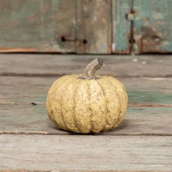 Decorative Paper Mache Pumpkin 3 Inch