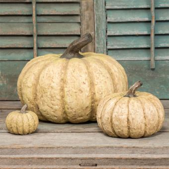 Paper Mache Decorative Pumpkins Set of 3