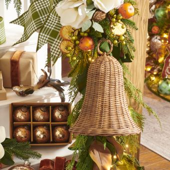 Decorative Wicker Bell