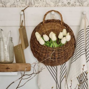 Decorative Willow Wall Basket