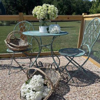 Elegant Gardens 3 Piece Outdoor Bistro Set