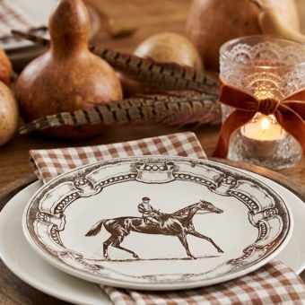 Equestrian Estate Stoneware Plate Set
