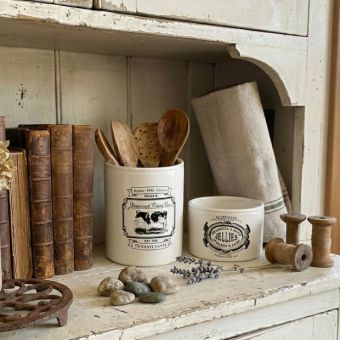 Farm Fresh Utensil Crock Set of 2