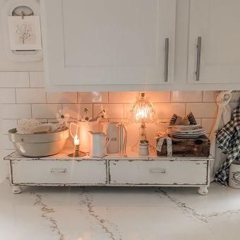 Farmhouse Countertop Display Shelf