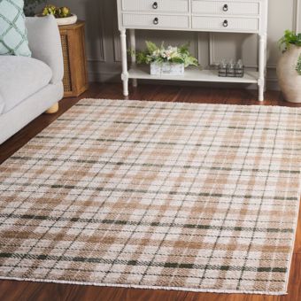 Farmhouse Plaid Area Rug