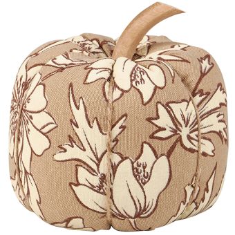 Floral Damask Fabric Pumpkin