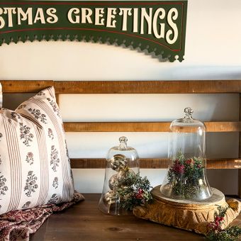 Found Carved Wood Pillar Base