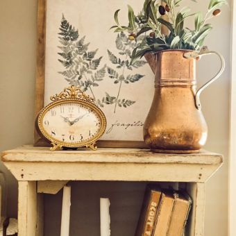 Gold Finish Mantel Clock