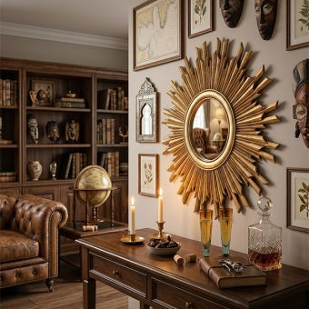 Gold Sunburst Mirror