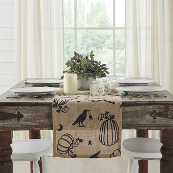 Halloween Harvest Jute Table Runner One of Each