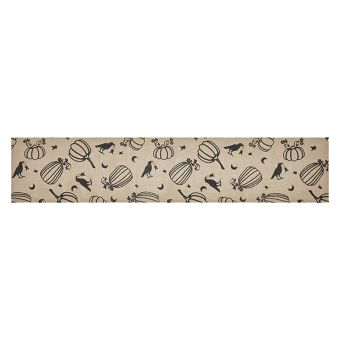 Halloween Harvest Jute Table Runner 12x60