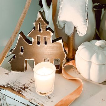 Handmade Haunted House Set of 3