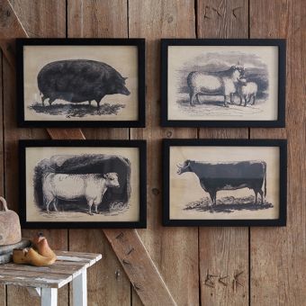 Homestead Canvas Print Collection Set of 4