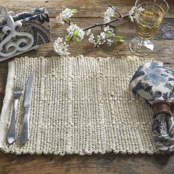 Jute Chindi Placemat Set of 4