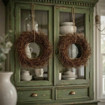 Large Decorative Angel Vine Wreath