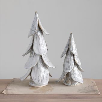 Layered Stoneware Tree Figurine