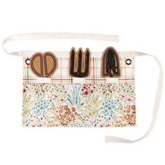 Spring Floral Canvas Garden Apron