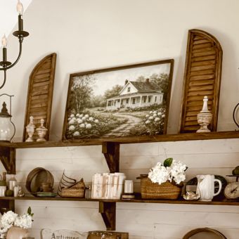 Neutral Wash Shutters Set of 2