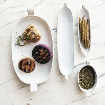 Oval Stoneware Baker With Handles