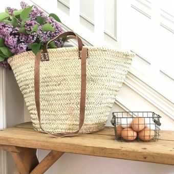Oversized Double Handled Straw Tote