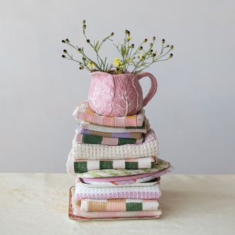 Pink Cabbage Stoneware Dish Collection Creamer