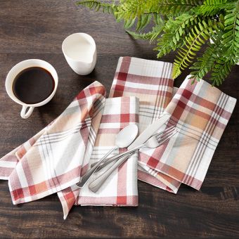 Plaid Harvest Napkin Set of 8