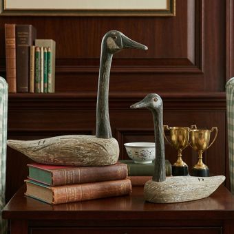 Primitive Wood Decorative Goose