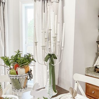 Provincial Iron Tabletop Candelabra