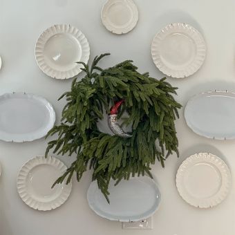 Real Touch Pine Wreath