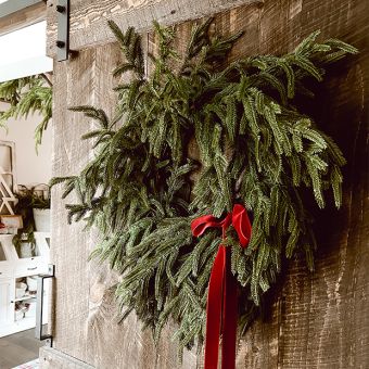 Real Touch Pine Wreath