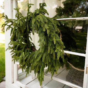 Real Touch Pine Wreath