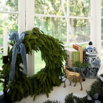 Real Touch Pine Wreath