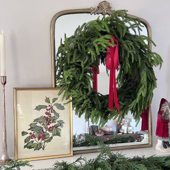 Real Touch Pine Wreath