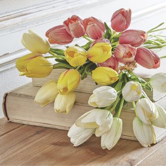 Real Touch Tulip Bouquet One of Each