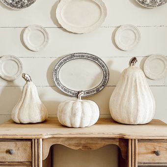 Rustic Clay Pumpkin Gourd