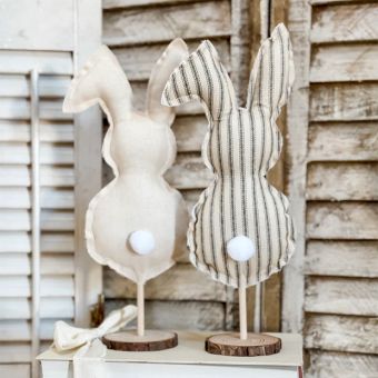 Rustic Floppy Ear Bunny Table Decor