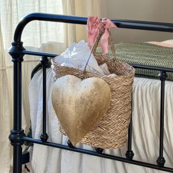 Rustic Heart Ornaments Set of 3