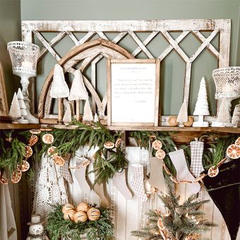Rustic Window Wall Decor