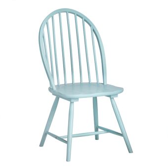 Simple Farmhouse Light Blue Dining Chair