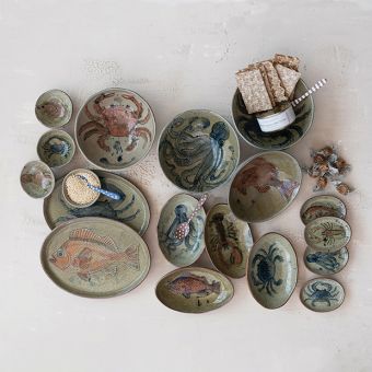 Simply Sea Life Stoneware Dish Collection