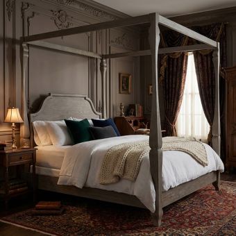 Simply Sophisticated Four Poster Canopy Bed King Size