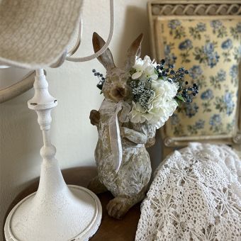 Standing Bunny With Basket Backpack