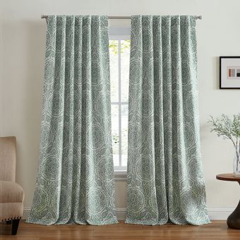 Timeless Medallion Room Darkening Curtain Panel