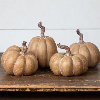 Timeless Tan Tabletop Pumpkin