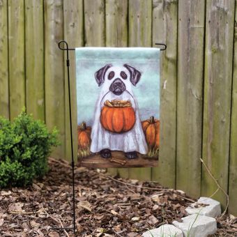 Trick or Treat Pup Garden Flag
