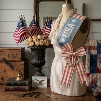 USA Wreath Sash