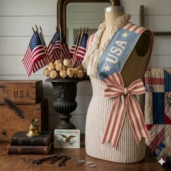 USA Wreath Sash