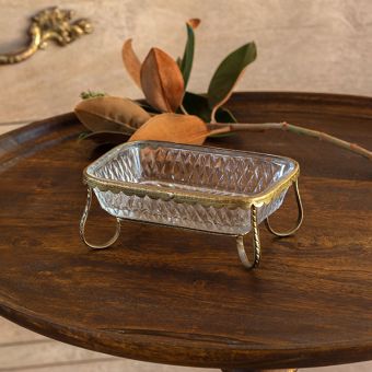 Vintage Glamour Glass Soap Dish