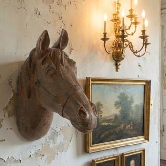 Wall Mount Old World Horse Head