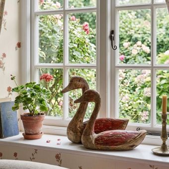 Woodland Wood Duck Sculptures Set of 2